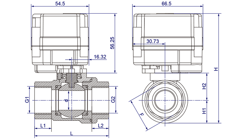 OSAWQ911系列微型電動球閥
