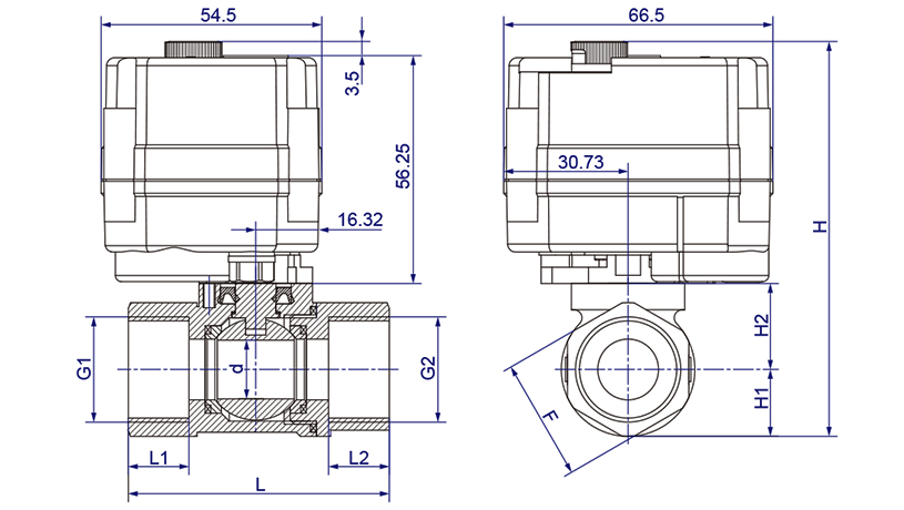 OSAWQ911系列微型電動球閥