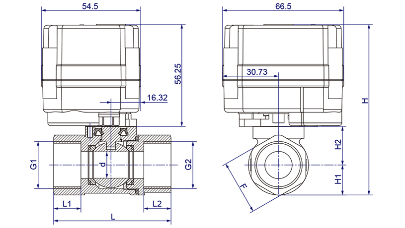 OSAWQ911系列微型電動球閥