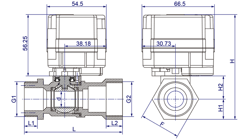 OSAWQ911系列微型電動球閥