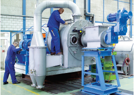 Ferrum feeding centrifuge