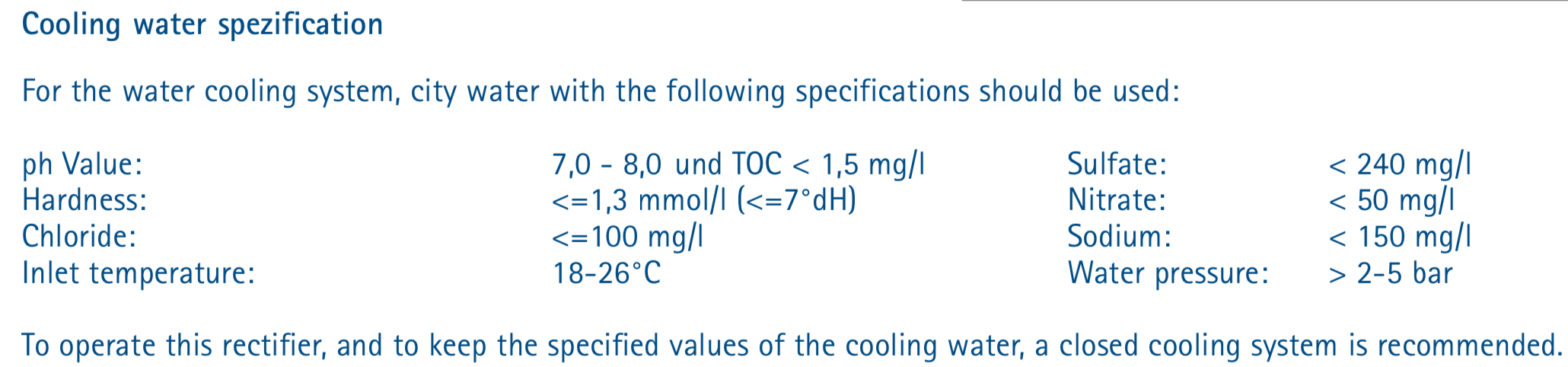 Water cooled DC power supply-Rectifiers