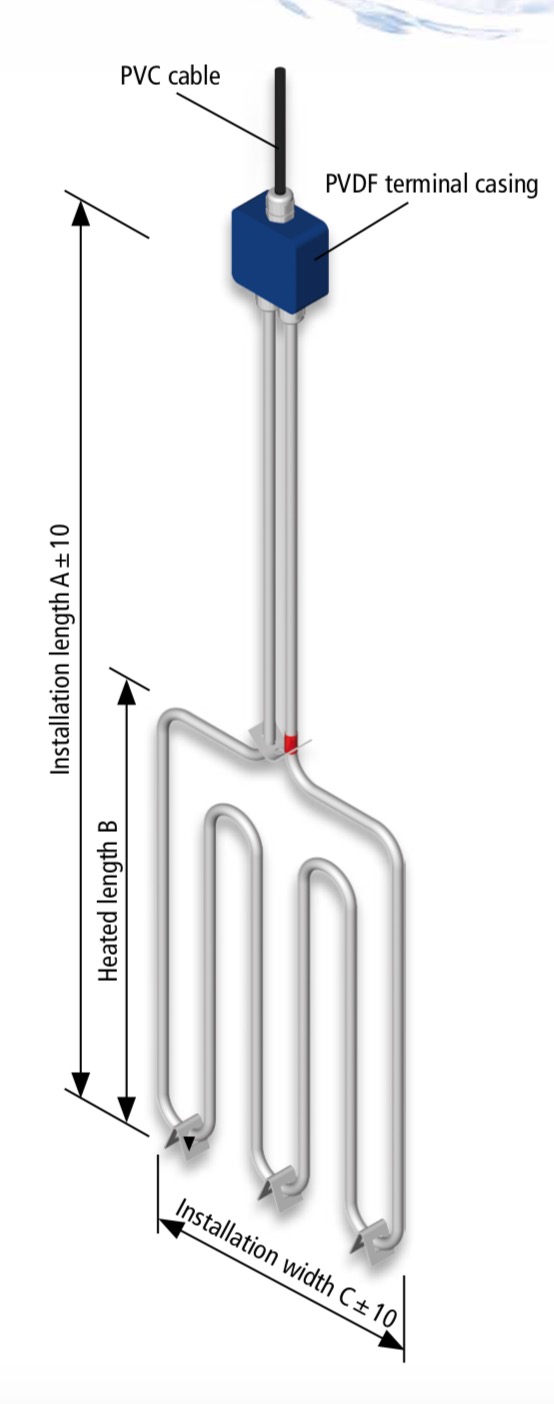 Flat-Type Industrial Immersion Heater