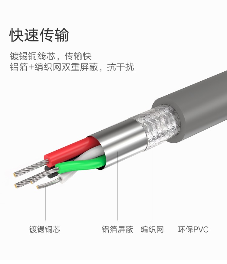 绿联CR104 USB转串口DB9 RS-232公对公线 支持考勤机收银机标签打印机 公对公