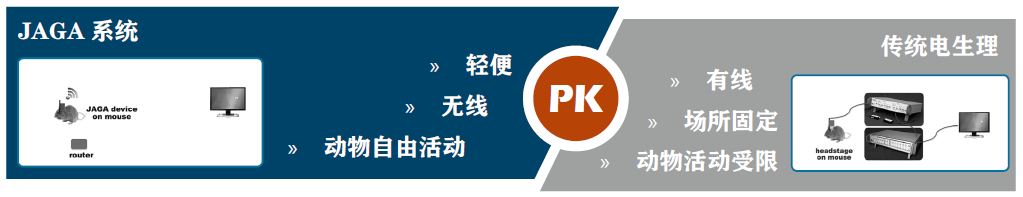 JAGA 便携式无线多通道电生理系统