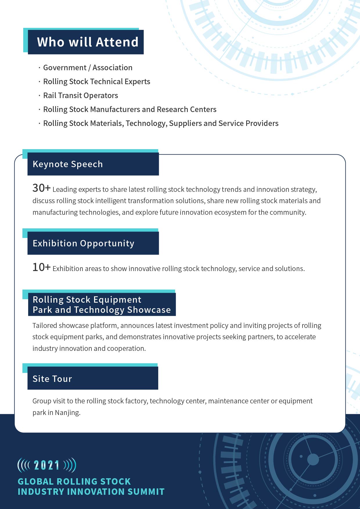 Global Rolling Stock Industry Innovation Summit 2021