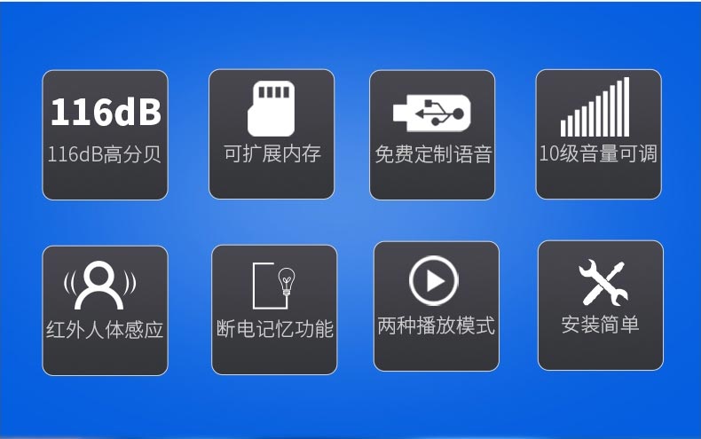 人体感应大声音语音提示器 人体感应大声音语音提示器