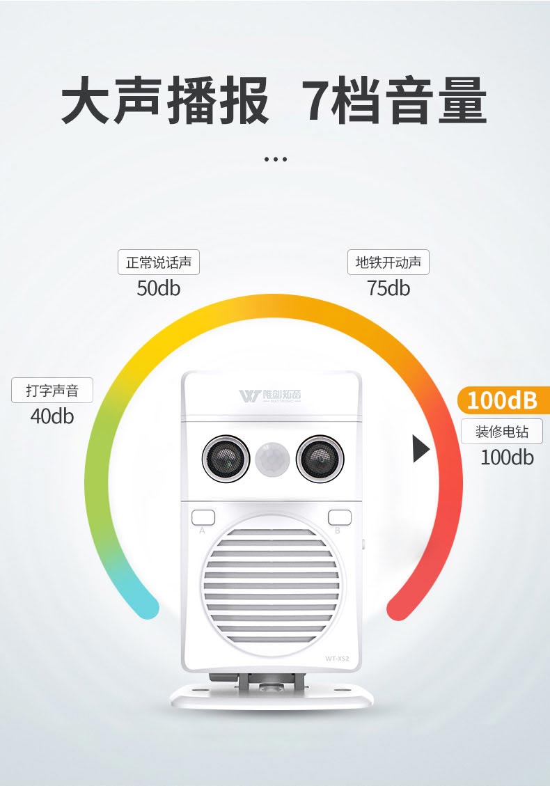 WT-XS2超声波感应语音提示器
