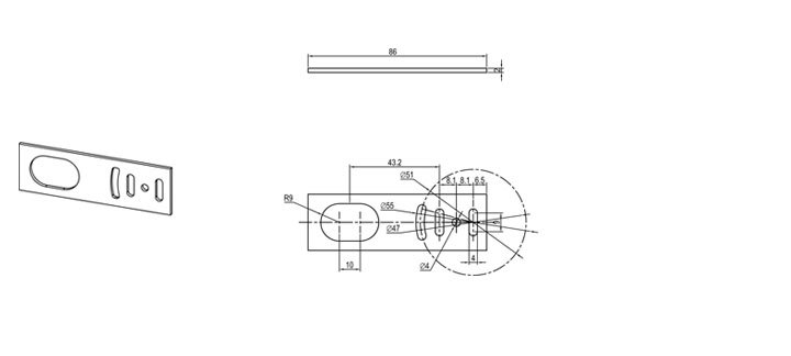 PM18L-Mounting bracket