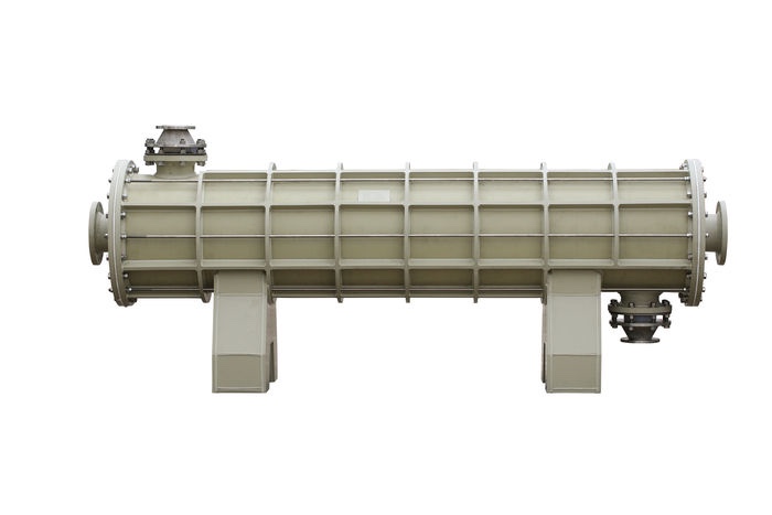 Inline Fluoropolymer Chemical Heat Exchangers