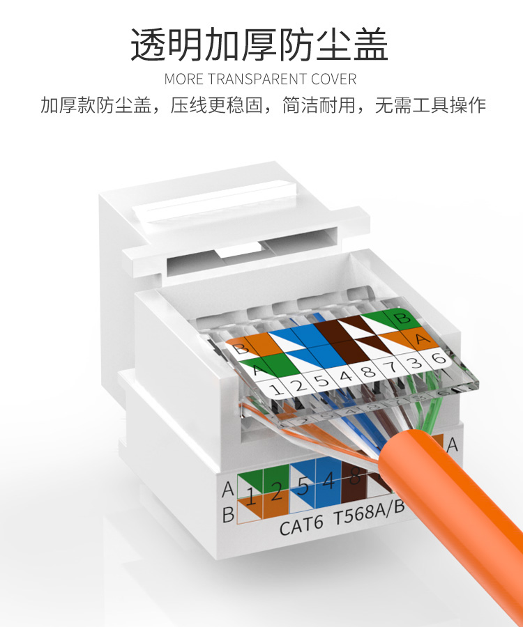 【超五类免打模块】大黄蜂网络模块 百兆国标保测