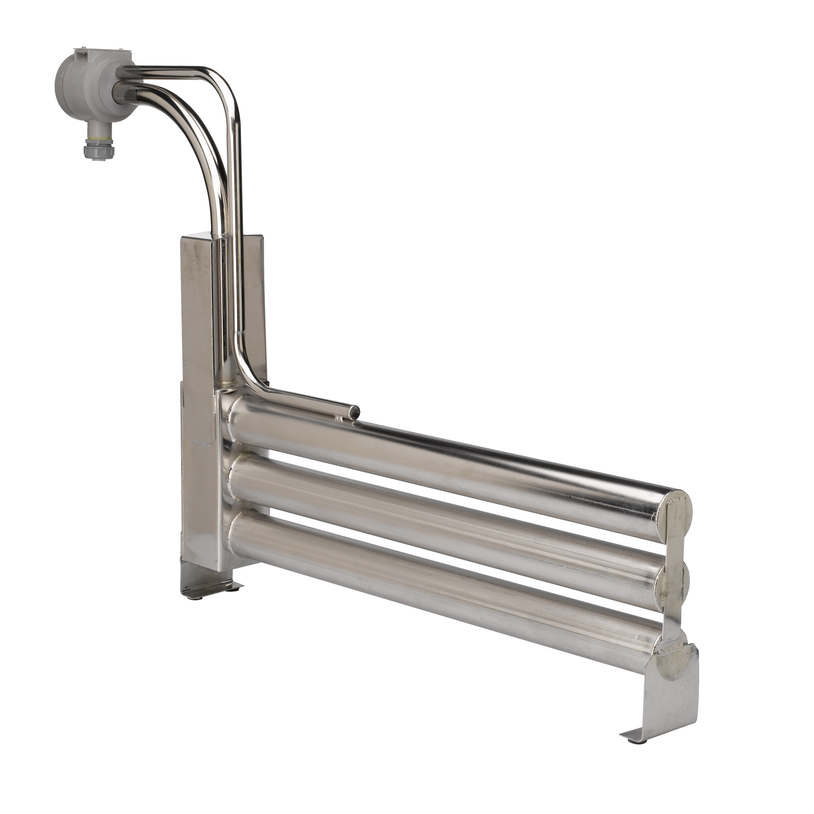 Vertical Stack Triple Metal L-Shaped Immersion Heaters