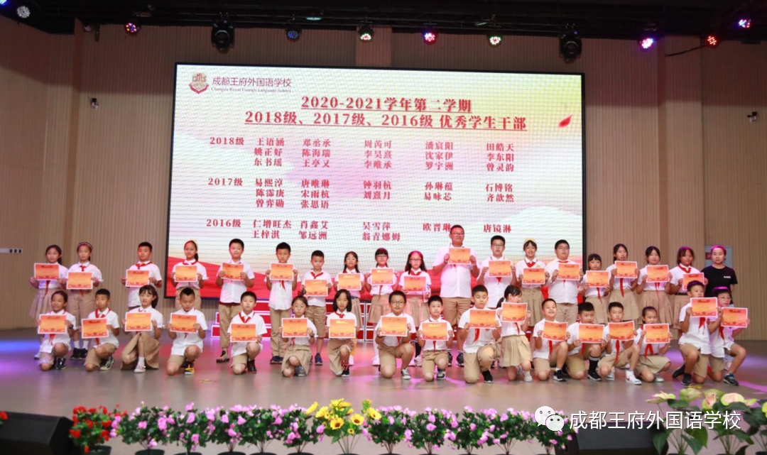 鹰击长空少年强——成都王府小学部2020-2021学年下学期表彰大会 鹰击长空少年强——成都王府小学部2020-2021学年下学期表彰大会