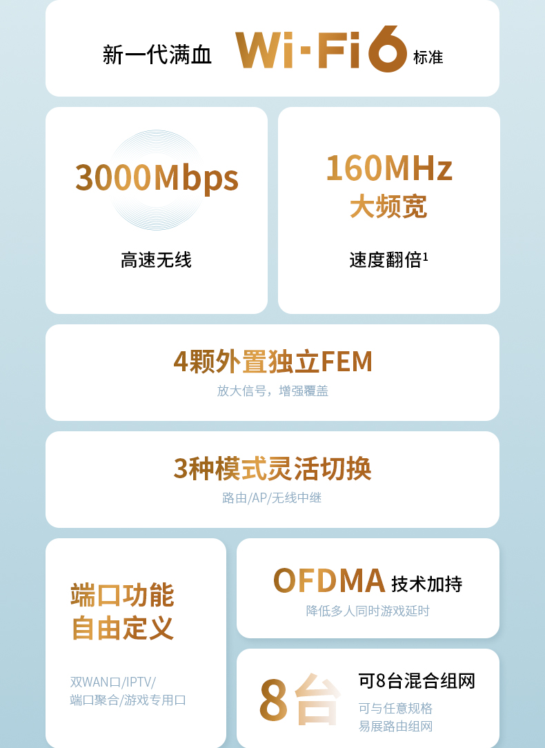 TP-3010易展版 支持WIFI6双千兆四线路由器