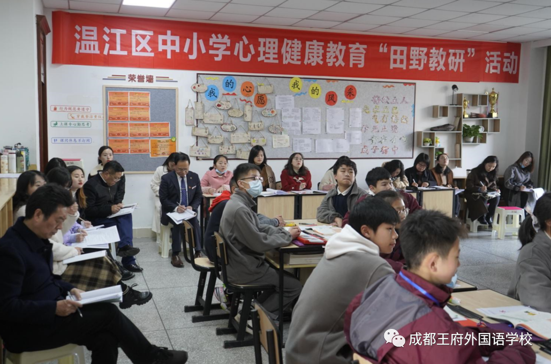 潜心教研促成长——成都王府开展温江区中小学心理健康教研活动