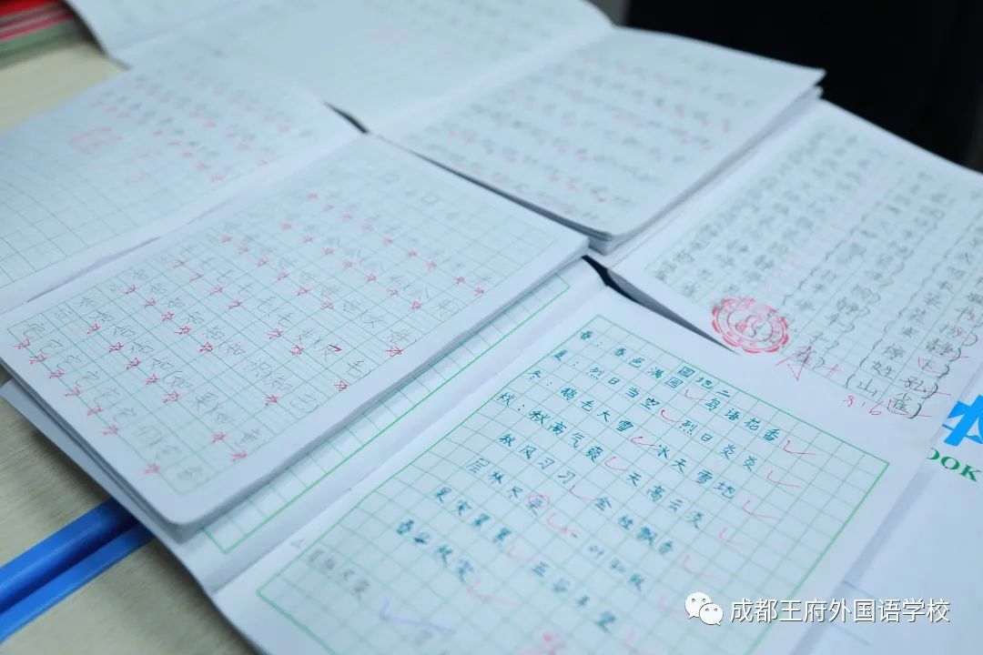 落实“双减”工作，推动“教育质效双增” ——成都王府开展教师作业批改展评活动