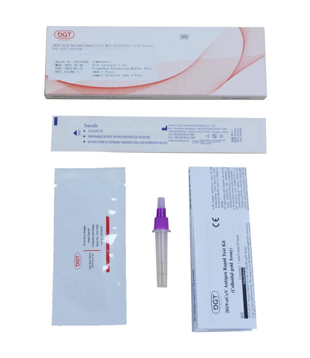 Diagreat Self Test COVID-19 Antigen Rapid Test Kit CE Certificate approved