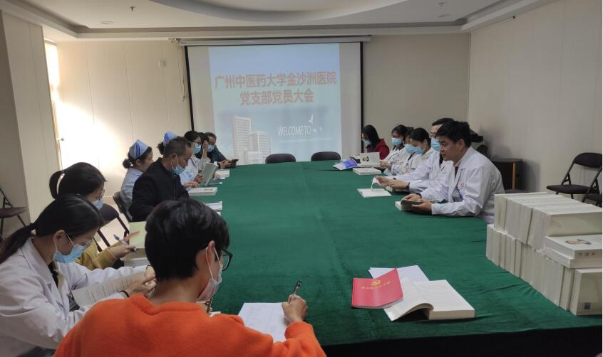 金沙洲医院支部召开第四季度党员大会