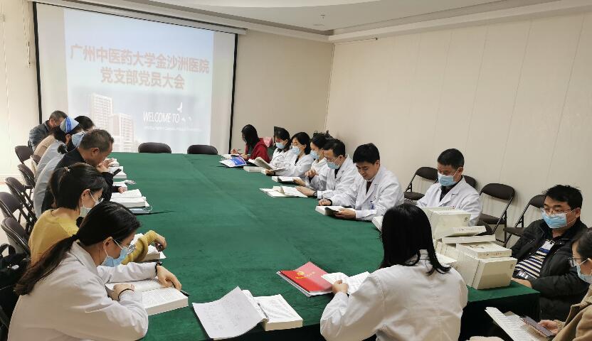  金沙洲医院支部召开第四季度党员大会