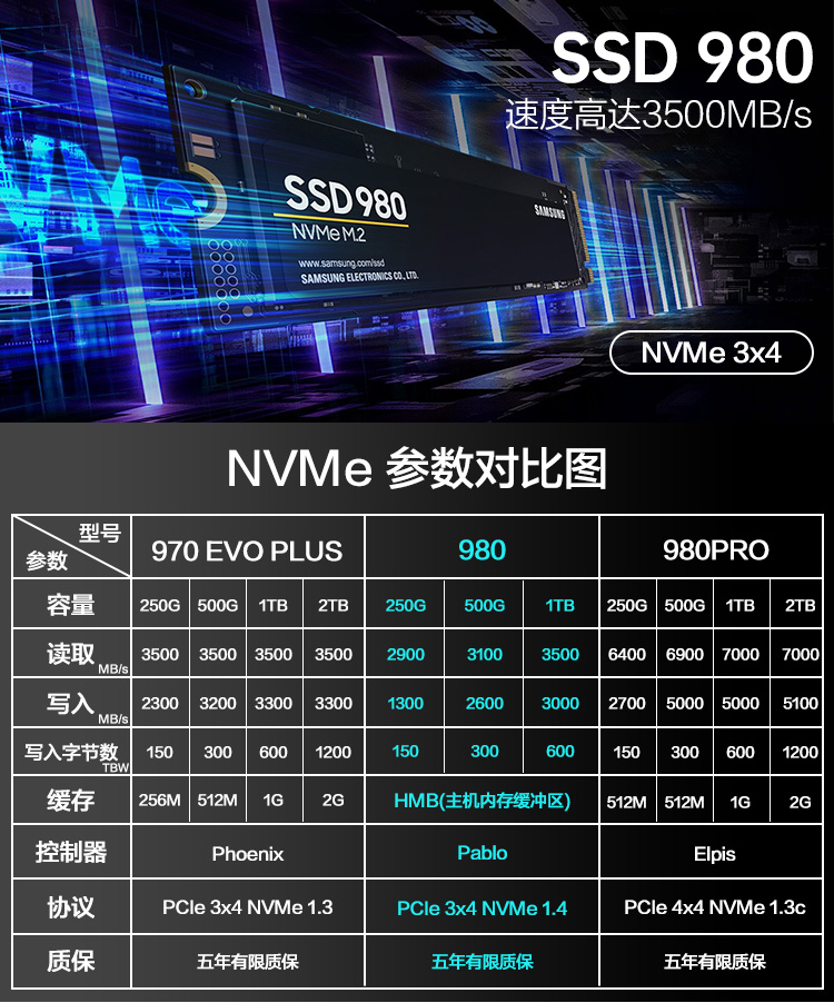 三星980固态硬盘