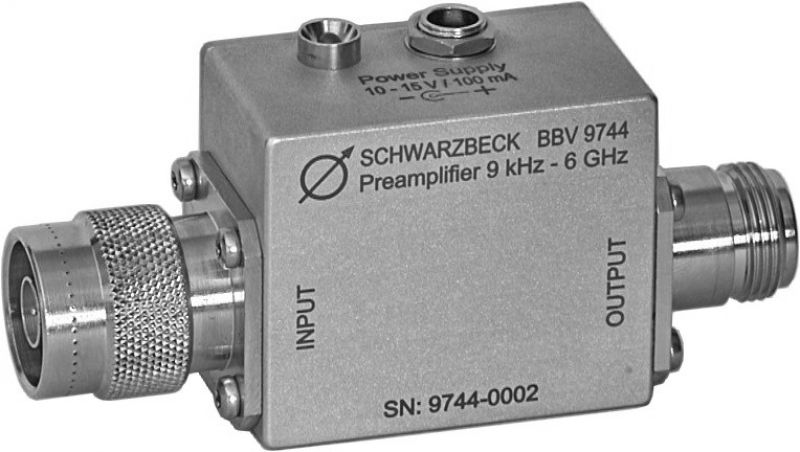 寬帶前置放大器BBV9744，9千赫-6GHz