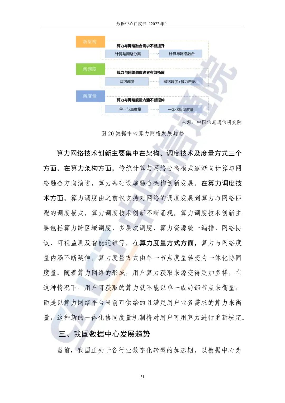 中国信通院发布《数据中心白皮书(2022年)》:数据中心迈向高质量发展加速赋能数字经济 中国信通院发布《数据中心白皮书(2022年)》:数据中心迈向高质量发展加速赋能数字经济