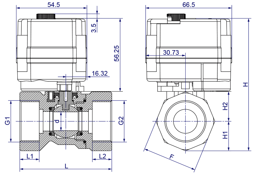 OSAWQ911系列微型電動球閥