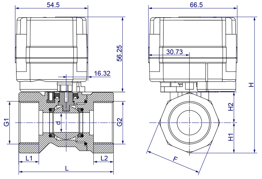 OSAWQ911系列微型電動球閥