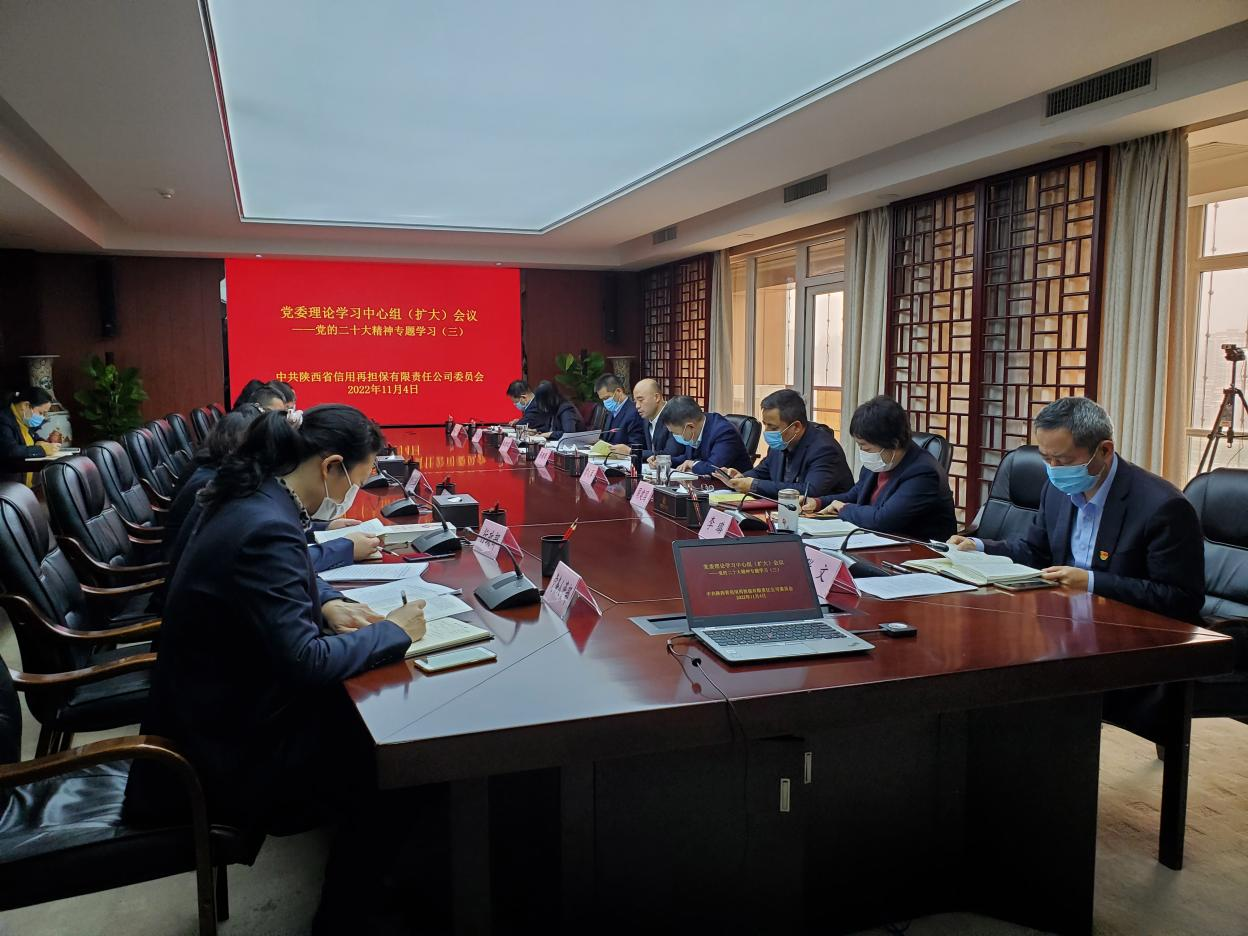 省再担保公司召开党的二十大精神专题学习