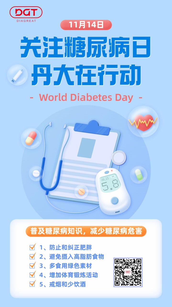 世界防治糖尿病日 | 红龙扑克推出胰岛素+C-肽检测试剂解决方案