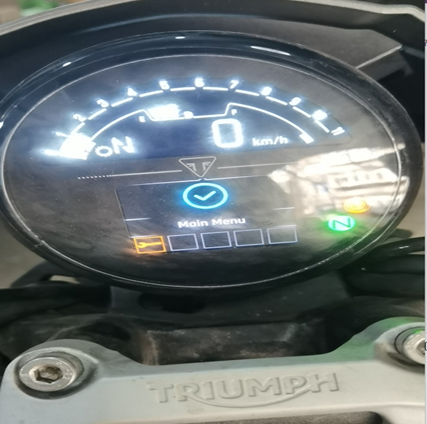 【摩托车保养复位】凯旋保养灯复位2021年TRIDENT660操作步骤 【摩托车保养复位】凯旋保养灯复位2021年TRIDENT660操作步骤