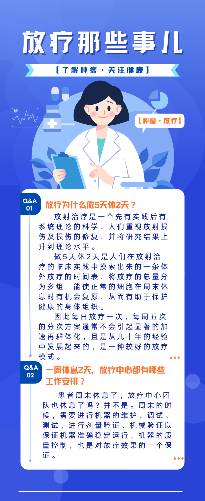 为什么放疗不能一次性做完？要做五休二？