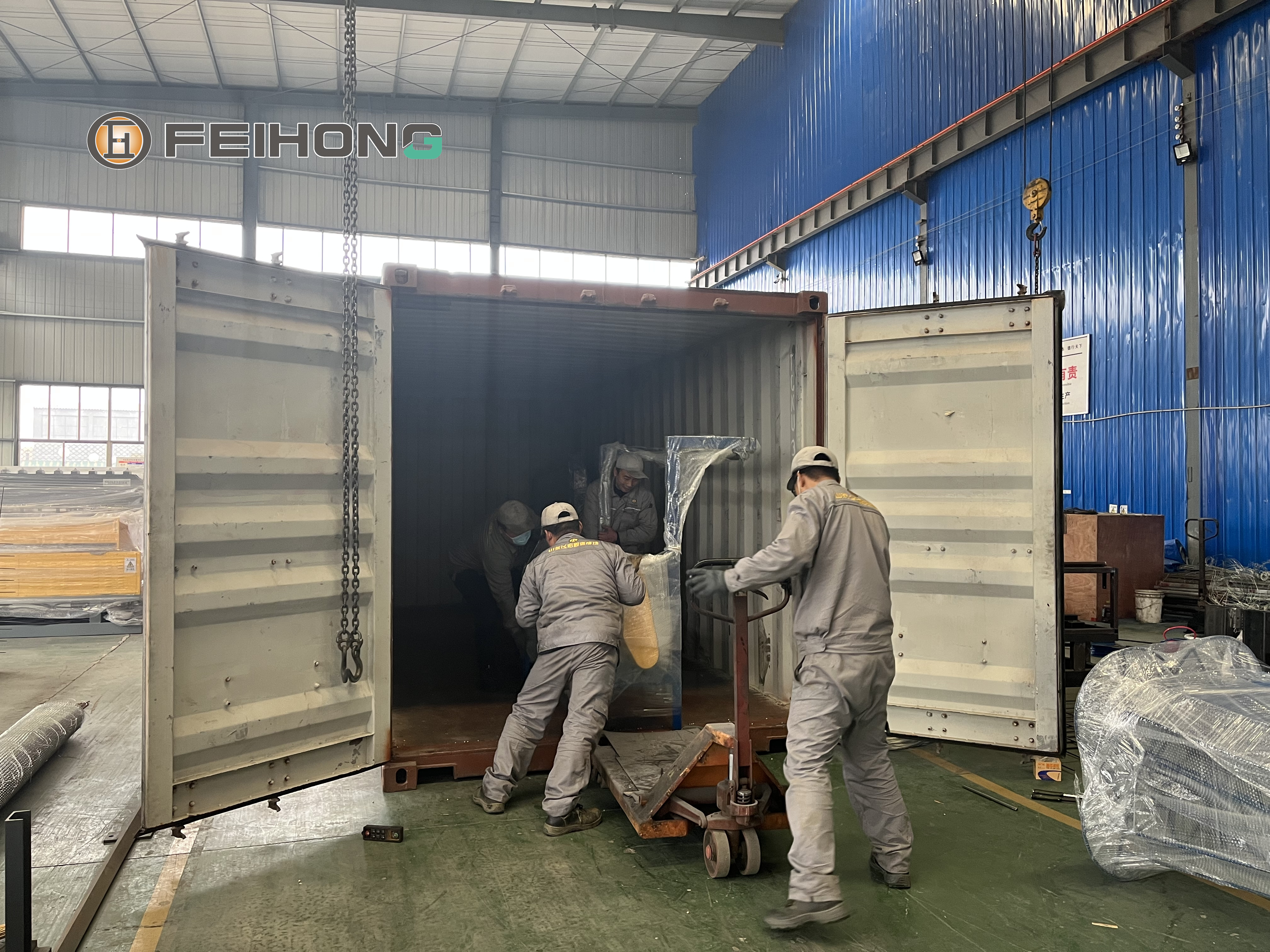 喜訊!熱烈慶祝飛宏1套智能鋼筋加工設備裝車完畢順利發(fā)出 喜訊!熱烈慶祝飛宏1套智能鋼筋加工設備裝車完畢順利發(fā)出