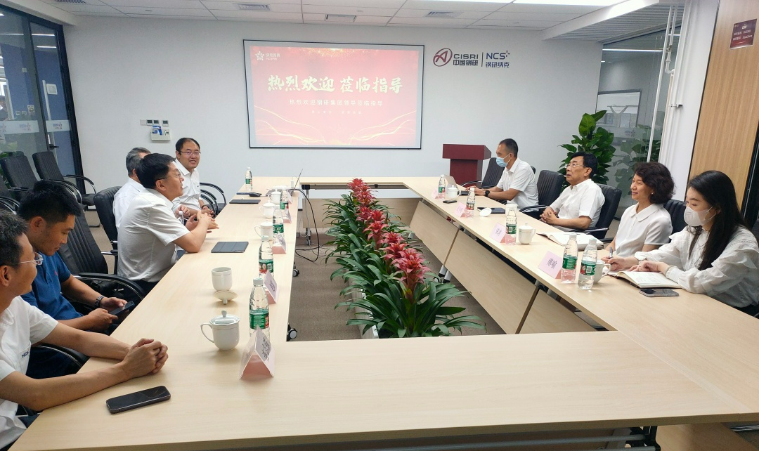 中国钢研党委书记、董事长张少明，党委常委、总会计师荣岩一行调研纳克微束