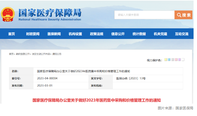 重磅!2023集采重点披露! 重磅!2023集采重点披露!