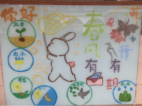 小学部环创比赛 孩子们脑洞大开，拥抱春天