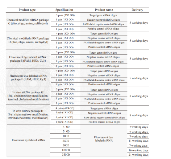 RNA synthesis service