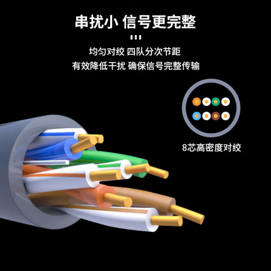 海康DS-1LN6-UE橙色0.52线径 305米六类网线