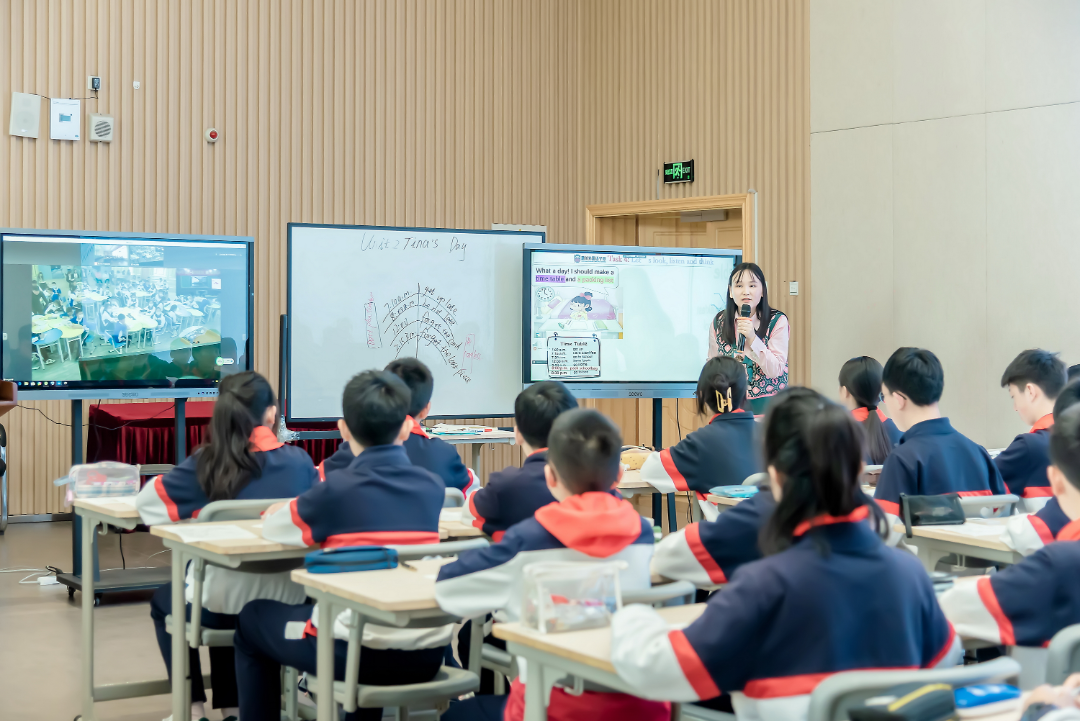 我校初中部与中山中学举行跨省英语教研活动
