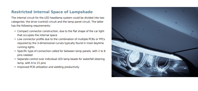 Molex LED Headlamp Connectors