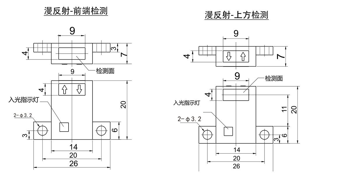 扁平型 光电传感器