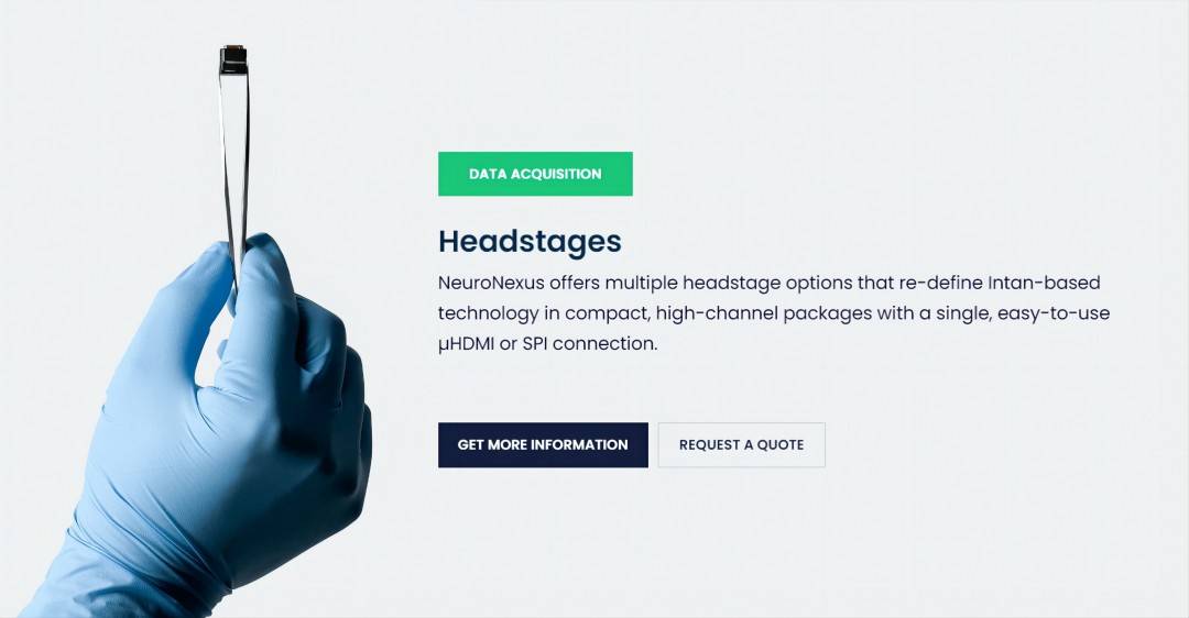 【多通道电生理】新一代微型前置放大器—X-Headstage™,体积减少70%,模块化,可植入! 【多通道电生理】新一代微型前置放大器—X-Headstage™,体积减少70%,模块化,可植入!