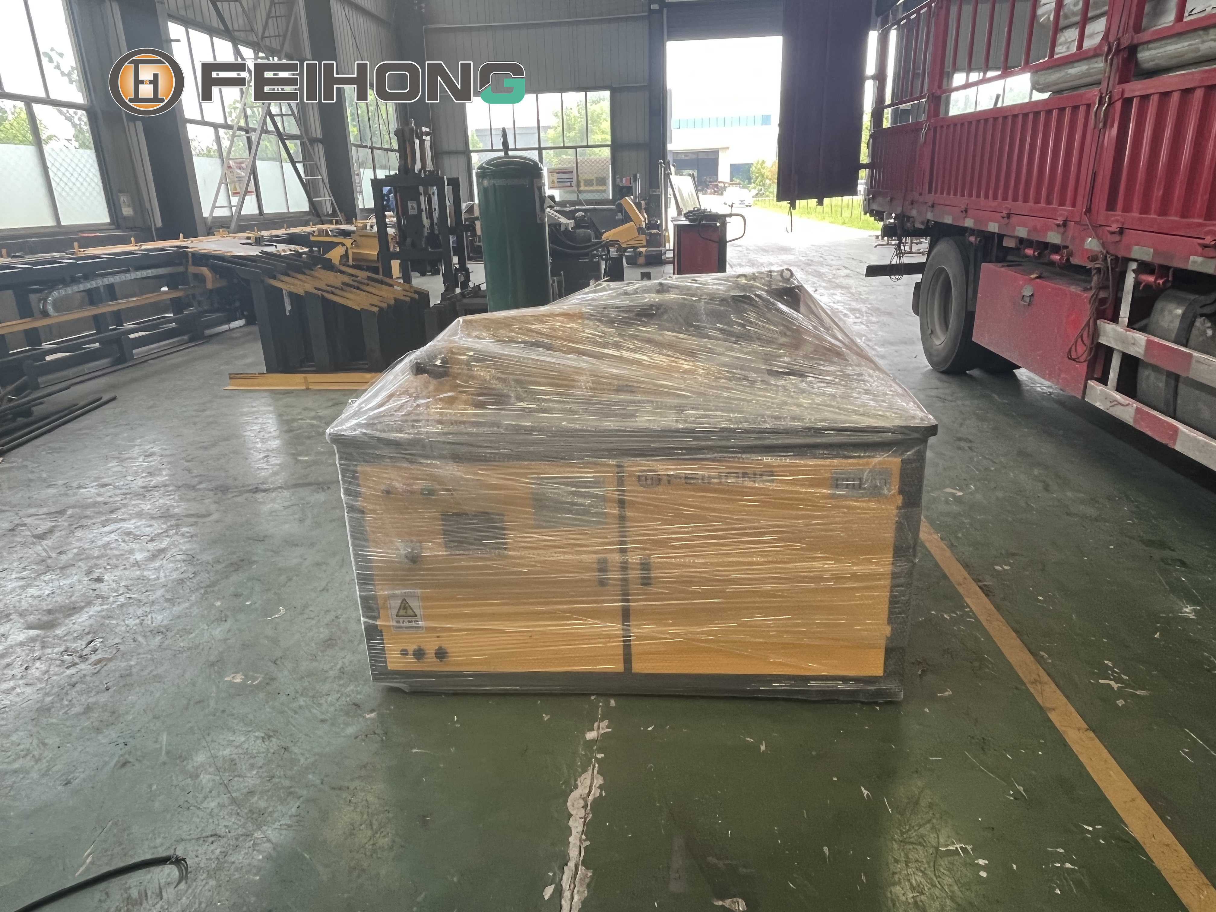 喜訊!熱烈慶祝飛宏1套智能鋼筋加工設(shè)備裝車完畢順利發(fā)出 喜訊!熱烈慶祝飛宏1套智能鋼筋加工設(shè)備裝車完畢順利發(fā)出