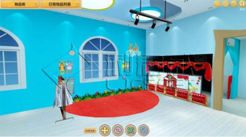 幼儿园环境创设 3D 仿真设计平台