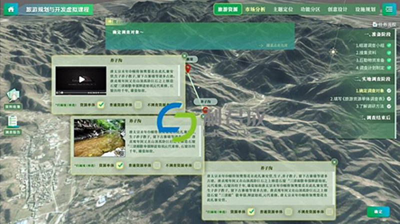 旅游规划虚拟仿真实训系统 旅游规划虚拟仿真实训系统