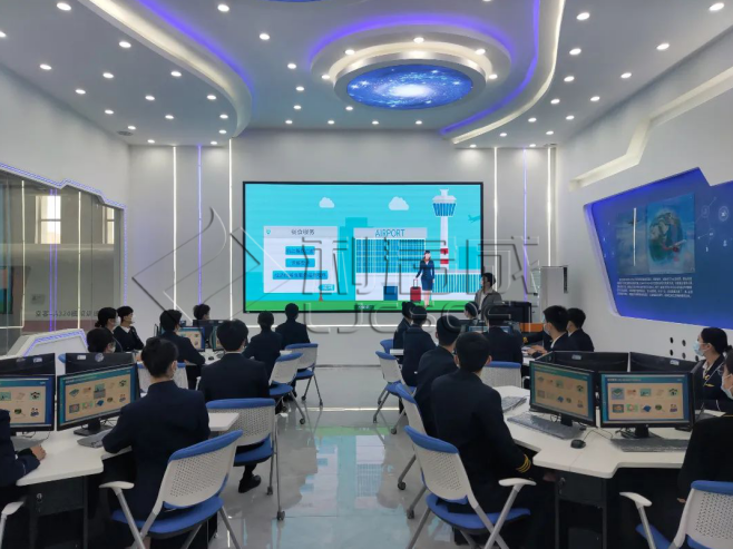 兰州现代职业学院空乘实训室二期项目顺利验收完成