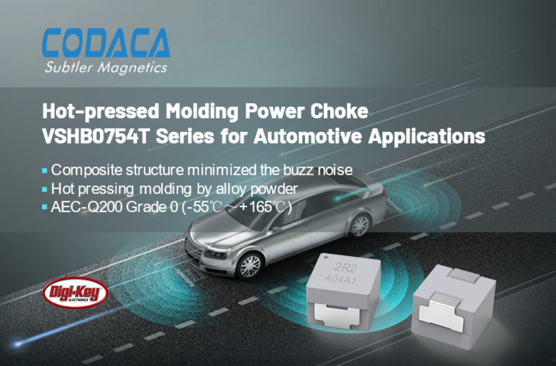 Hot Press Molding Power Choke VSHB0754T Series for Automotive Applications Hot Press Molding Power Choke VSHB0754T Series for Automotive Applications