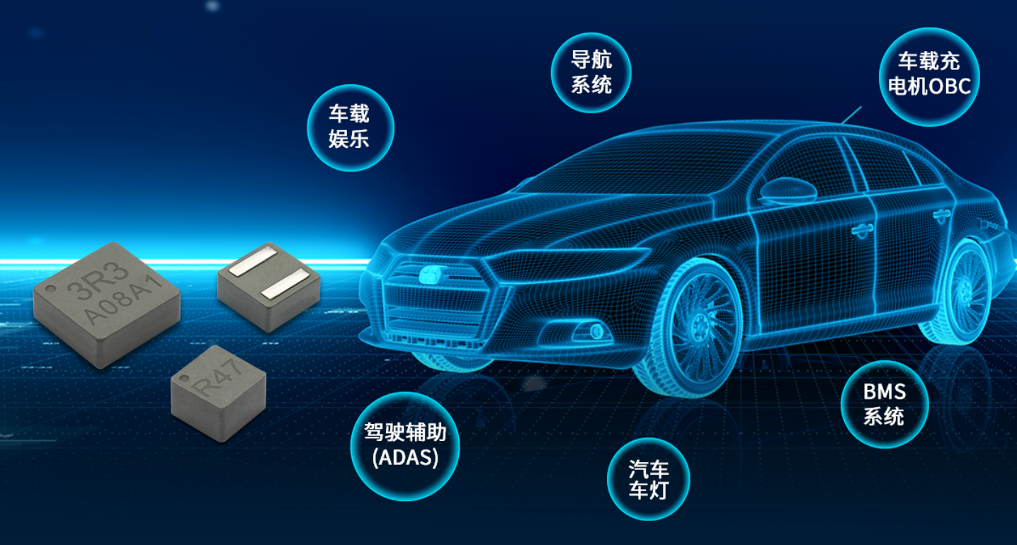 车规级一体成型电感VSEB-H系列产品应用 功率电感