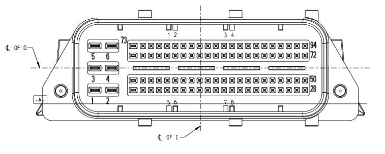 AMP 94pin PCB