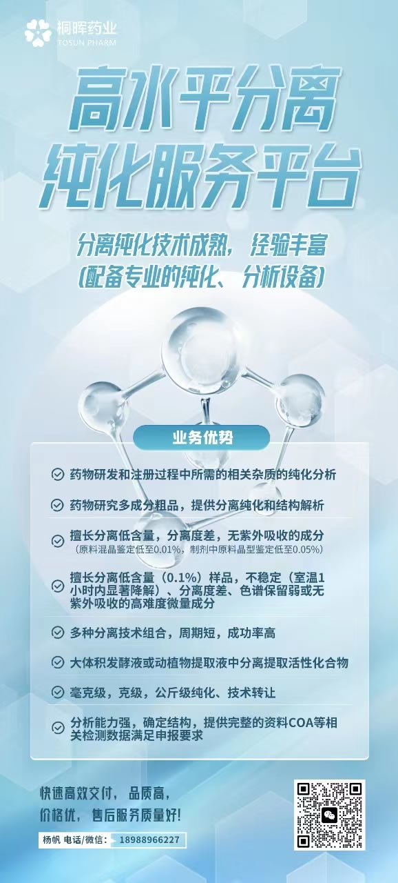 药物杂质分离纯化